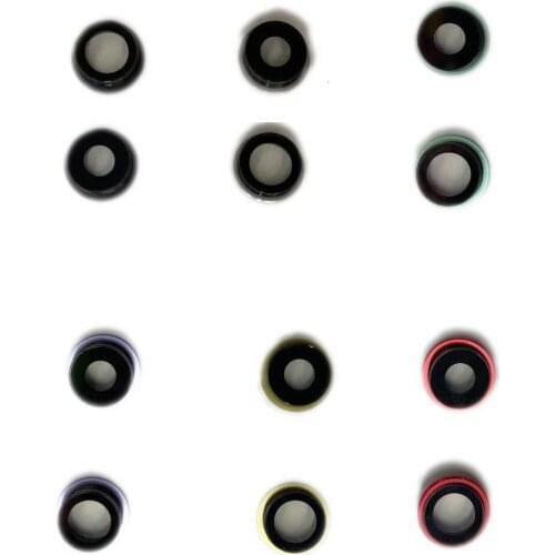 10Pcs/lot White/Black/Red/Yellow/Green/Purple Color Rear Back Camera Lens Frame Cover for Apple iPhone 11