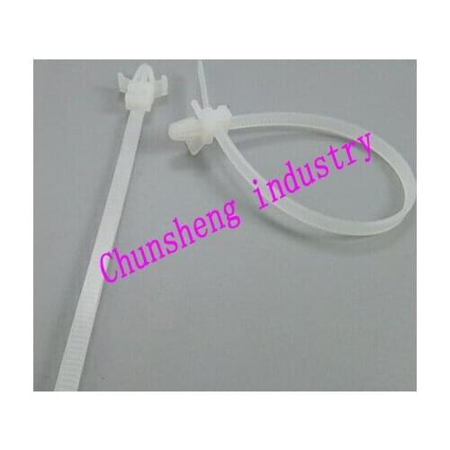 100pcs/bag 4.6*200 push cbale tie zip self-locking