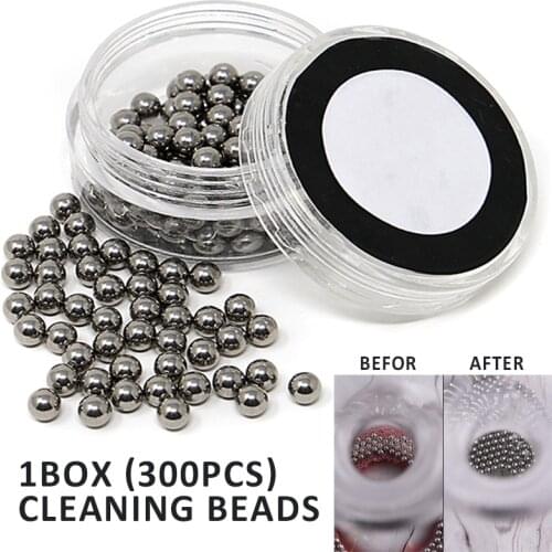 300pcs Stainless Steel Wine Tea Stains Clean Decanter Cleaning Beads Glass Bottle Cleaning Ball Pellets