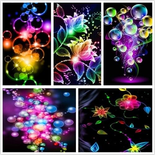 SHAYI 5D Diamond Painting Fantasy Colorful Flower Landscape Mosaic Embroidery Cross Stitch Full Square/Round Drill Home Decor