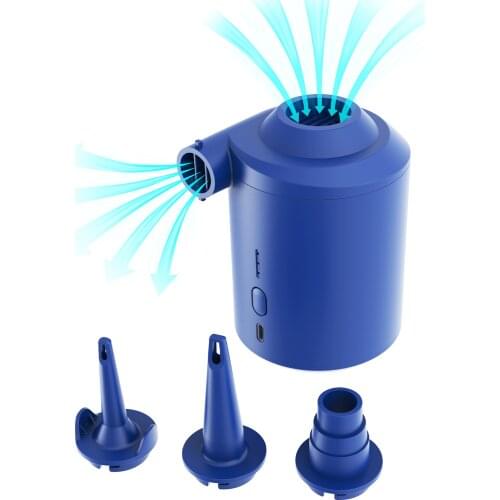 Wireless Electric Air Inflator Deflate Portable Pump Air Compressor Rechargeable Pumping for Inflatable Bed Mattress Boat Pool