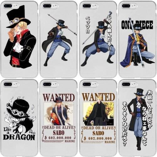 One Piece Sabo Cover Case for Xiaomi Redmi Note 9 9S 9A 9C 8T 8 7 6 5 4 Pro Max Prime