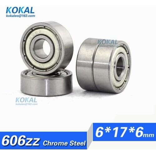 [CM606ZZ]Free Shipping 10pcs Gcr15 bearing steel closet sliding ball bearing 606ZZ 606zz 606-2z 606 beareing 6mm*17mm*6mm