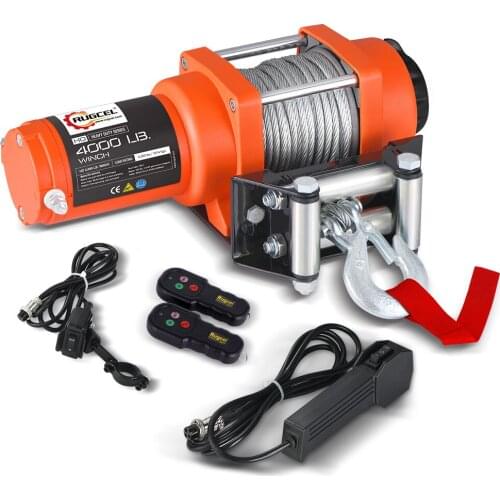 4000 lbs ATV/UTV electric winch wire rope/nylon rope 12V24V ATV winch