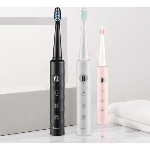 Clean Sonic Electric Toothbrush USB Charger Travel Toothbrush Waterproof Sonic Teeth Brush With 4 Brush Head
