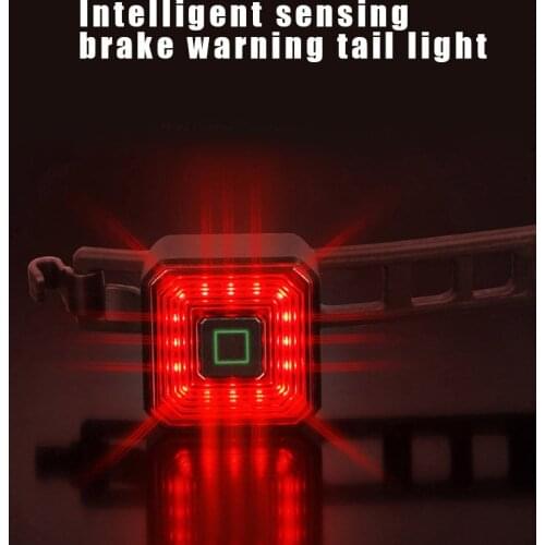 Bike Light 6 Mode USB Rechargeable LED Cycling Bicycle Bicycle Warning Front Rear Tail Light Lights for Bike MC889