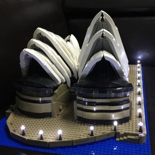 Kyglaring LED light up kit (only light included) for LEGO 10234 and 17003 City Series Sydney Opera House building bricks set