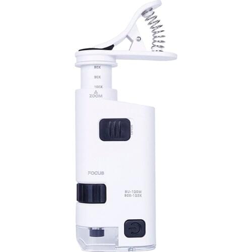 Phone Microscope Digital Mobile Phone Microscope Macro Lens Zoom Micro Camera Clip Magnifying Glass Optical Instrument