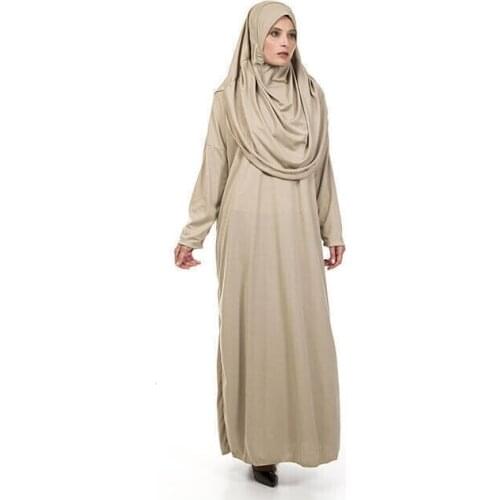 Muslim Women Hijab Dress Prayer Garment Jilbab Abaya Long Khimar Full Cover Ramadan Gown Abayas Islamic Clothes Niqab ثوب الصلا