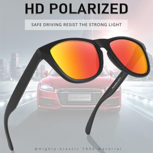 Mens TR-90 Driving Sunglasses Unisex Polarized Outdoor Motorcycle Riding Windproof Eyewears Colorful Sports Sunshade Glasses