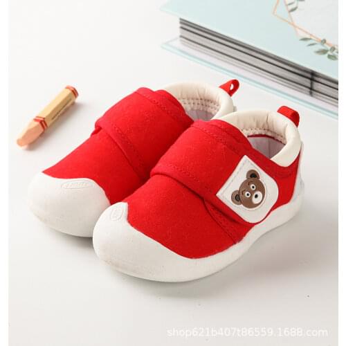 Baby Girl Shoes Autumn New Cartoon Bear Boys Sneakers Soft Bottom Toddler Shoes Non-slip First Walkers SDY002
