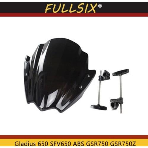 Motorcycle Windshield WindScreen Viser VIsor Front Glass for Suzuki Gladius 650 SFV650 ABS GSR750 GSR750Z GSR 750 2008