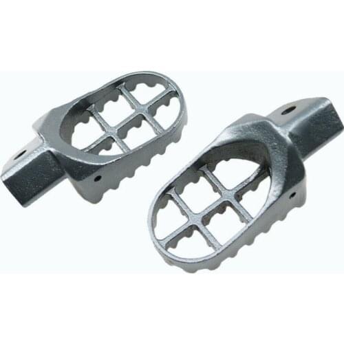 Grey Steel Dirt Bike Motocross Footrest Foot Pegs For Suzuki RM80 1993-2001 2000