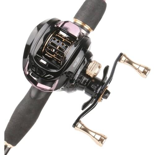 Full Metal Baitcasting Reel Fishing Line spooler 6+1BB Fishing Reel High Speed 6.5: 1 Brake System Baitcaster Reel