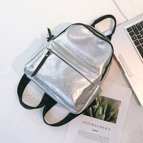 Ins Hot Leather Backpack 2021 New Womens Leather Versatile Backpack Schoolgirl Women Ladies Double Shouldber Bags