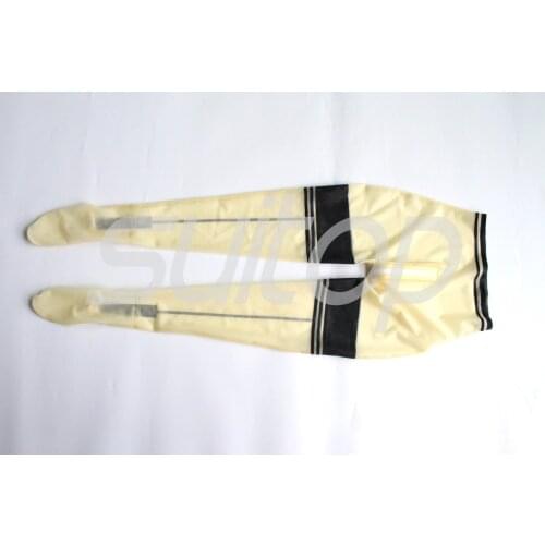 Sexy latex leggings drawers crotch zip for Women