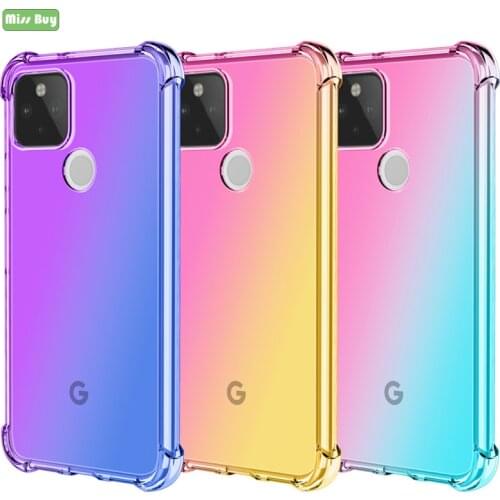 Silicone Gradient Soft Case For Google Pixel 4 Case Pixel 3a xl Coque Crystal Clear Ultra Thin Case for Google Pixel4xl Pixel4XL