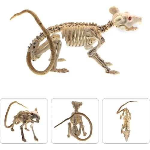 Skeleton Bones Animal Horror Spider Halloween Simulation Bat Mouse Lizard Bone Hallowmas Horror Party Skeleton Toys Decoration