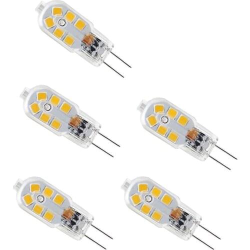 5pcs G4 LED Bulb 3W 12LEDs Light Bulb 12V 220V SMD2835 LED Lamp 360Beam Angle Spotlight Chandelier Lighting Replace Halogen Lamp