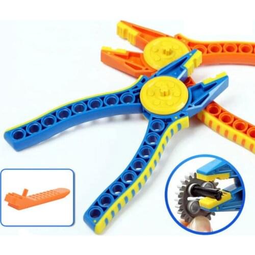 Technical Series Demolition Of Blocks Pin Pliers Tongs Tool Parts Device Bricks Educational DIY Toys for Children Boys