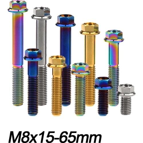 Xingxi Titanium Ti Flange Hex Small Head Bolt M8X15 20 25 30 35 40 45 50 55 60 65mm Srew