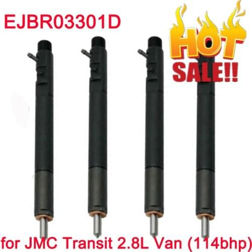 4PCS EJBR03301D Common Rail Fuel Injectors EJB R03301D Diesel Fuel Engine Injection EJBR0 3301D for truck JMC Transit 2.8L Van