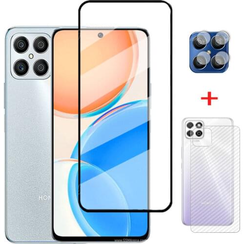 2-in-1 Front Glass + Back Film for Huawei Y6 2019 Y7 2019 3D Glass Honor 8A Screen Protector huawei y6 2019 protective glass