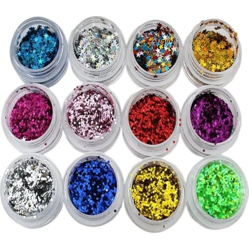 10g/box Multicolour various kinds of Shining Bright Glitter Powder DIY for Eye Shadow Wedding Clothing Party Decoration