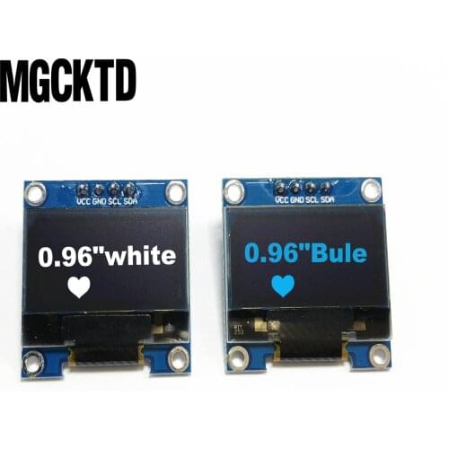 10pcs 4pin 0.96 inch OLED module New 128X64 OLED LCD LED Display Module For Arduino 0.96" IIC I2C Communicate