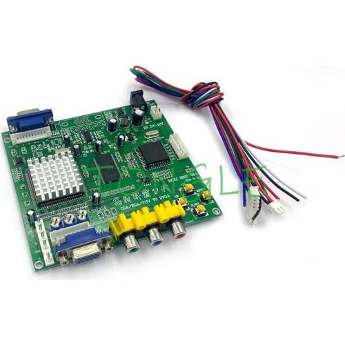 2016 NEW Arcade Game RGB/CGA/EGA/YUV to VGA HD Video Converter Board HD9800/GBS8200 Hot green board