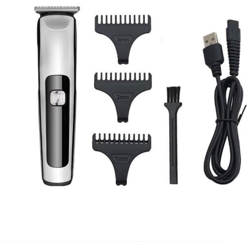 Cordless electric hair trimmer USB rechargeable hair clipper haircut machine beard trimmer hair cutter oil head white engraving