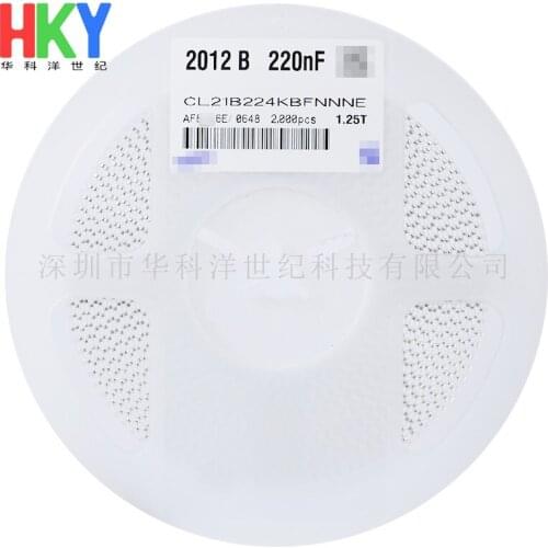 CL21B224KBFNNNE CAP CER 0805 220nF 224K ±10% 50V X7R Ceramic Capacitor 2000pcs Ceramic Capacitor