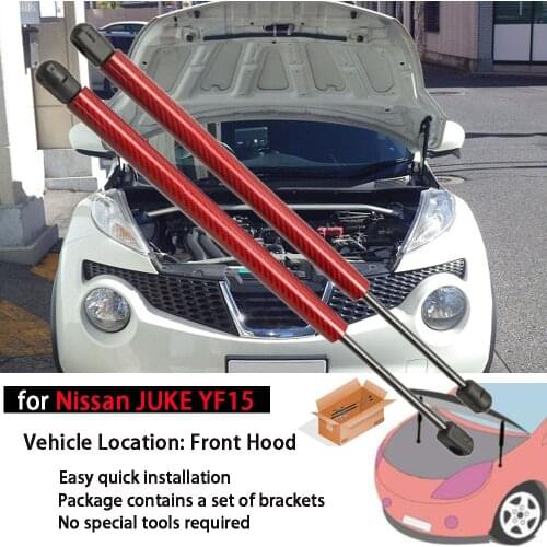Damper for 2010-2019 Nissan JUKE YF15 SUV Front Bonnet Hood Modify Gas Struts Lift Support Shock Accessories Absorber