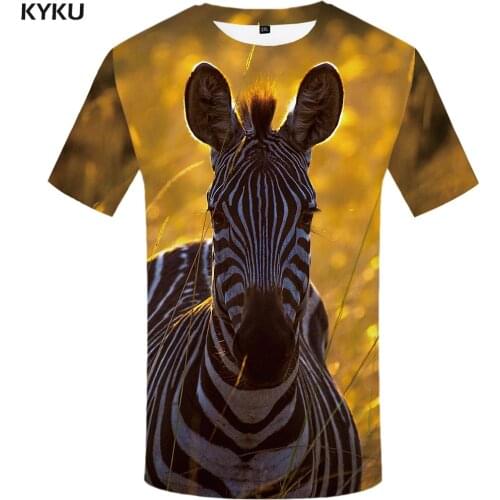 3d Tshirt Horse T shirt Men Animal Tshirts Casual Zebra T-shirts 3d Lovely Anime Clothes Funny Tshirt Printed Mens Clothing