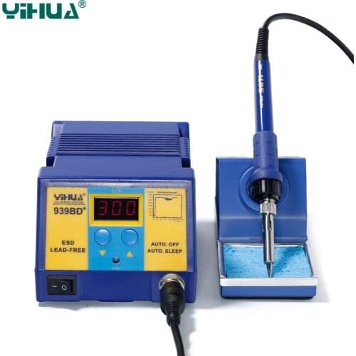 YIHUA 939BD+ Intelligence PCB Soldering Station Soldering Station Free Shipping 75W High Power Iron 36*17*11.5 2.5kg/pc