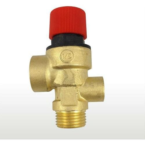 DN15 G1/2 inch Brass Pressure Relief Valve for Water Heater Boiler Hot Water Tank Safety Valve Control Value 1.5 - 8 Bar