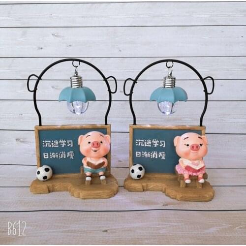 Creative Anime Japanese-style Night Light Hand-made Student Gift Doll Resin Crafts Ornaments Bedroom Desktop Decor Birthday Gif