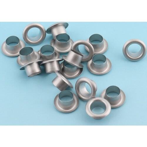 100sets 5mm(hole) Silver Eyelets Grommets Round Grommet Eyelets for Sewing Garment Canvas Shoe Notions