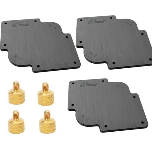 3 pieces R round corner template Bakelite plate + 1 pc Router Bit with bearing use with engraving machine cutting machine