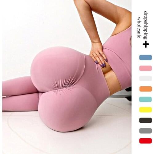 INFILAR Scunch Butt Women Leggings For Fitness Nylon High Waist Yoga Pants Women Leggins Push Up Tights Workout Gym Clothes