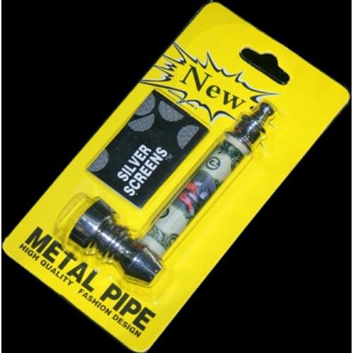 Fashion Smok Metal Pipes Portable Creative Smoking Pipe Herb Tobacco Pipes Gifts Gift Grinder Filter Smoke Random Delivery