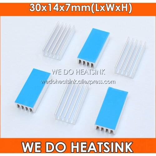 WE DO HEATSINK 30x14x7mm Without or With Thermal Pad IC DIP AMD CPU Aluminum Silver Heatsink Cooler Raidator