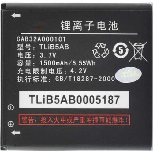 Jinsuli New CAB32A0001C1 TLiB5AB Battery For ALCATEL One Touch 6010 OT6010 OT-6010 1500mAh