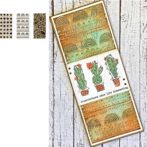 New Irregular Background Pattern Stencil for Scrapbooking Album Decoration Craft for DIY Greeting Card Making 2021 Hot Sale