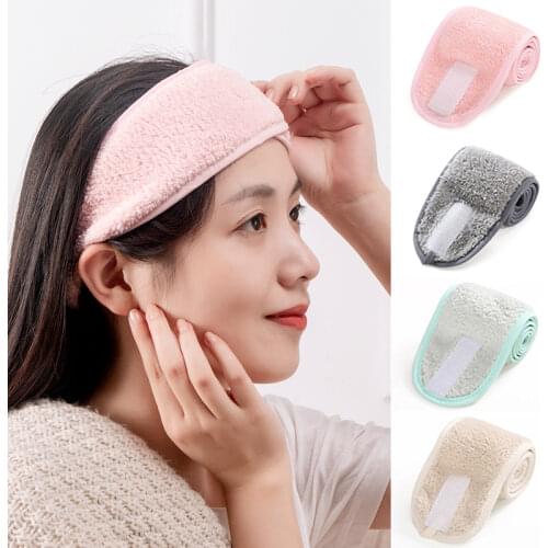 Adjustable Makeup Hair Bands Wash Face Hair Holder Soft Toweling Headbands Hairband Headwear for Women Girls Hair Accessories