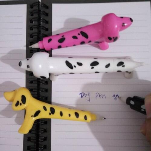 100PCS Creative Fashion cute dots dog ball point pen puppy ballpoint pen for student gifts