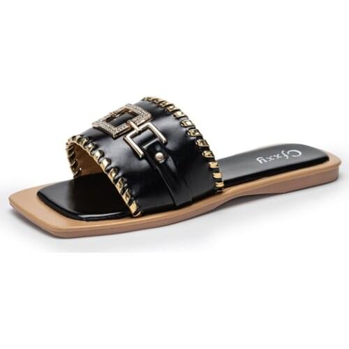 Luxury Desinger Man or Women Shoes Slipper Summer PU Womens Sandal Casual Slides Outdoor Female Flip Flops