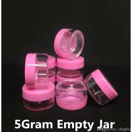 Compare with similar Items Pink Cap Empty Plastic Clear Jar 5Gram Sample Size Cosmetic Cream Pot Make-up Eyeshadow Lip Balm Con