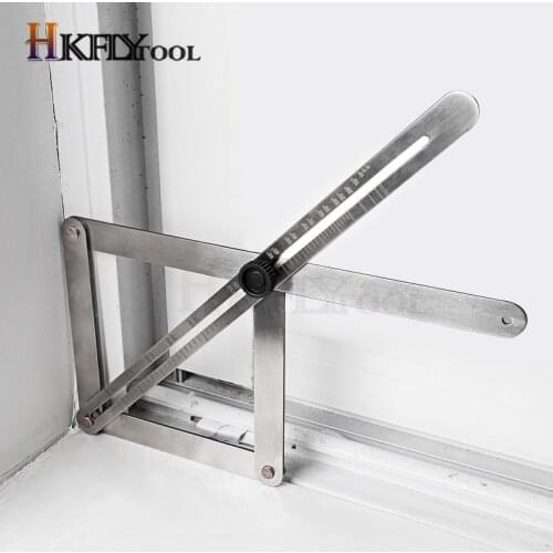 Bevel & Corner Protractor, for Multi Angle Measurement Tool for Woodworking Goniometer Square Ruler Digital Angle Meter