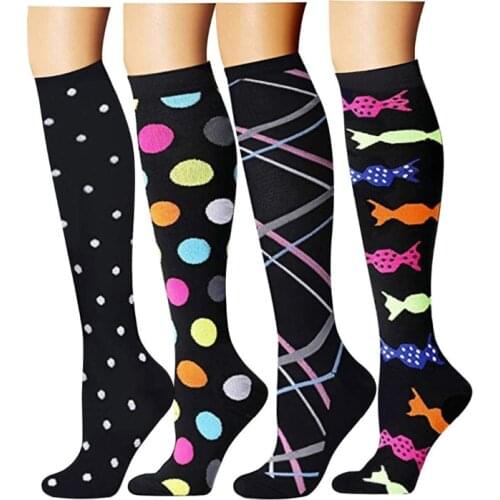 Outdoor Unisex Socks Compression Socks Prevent Varicose Vein Leg Support Stretch Pressure Movement For Men Cycling Socks